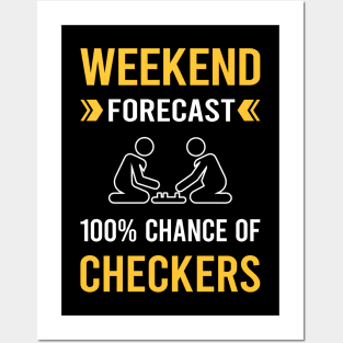 Weekend Forecast Checkers Posters and Art